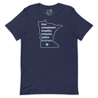 Shop 'Kindness Is' MN Classic Tee | Kind Cotton-Navy at Ruby Joy Boutique, a Women's Clothing Store in Pickerington, Ohio