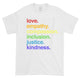 Shop 'Kindness Is' Pride Kids Tee | Kind Cotton-White at Ruby Joy Boutique, a Women's Clothing Store in Pickerington, Ohio