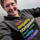 Shop 'Kindness Is' Pride Pullover Fleece | Kind Cotton- at Ruby Joy Boutique, a Women's Clothing Store in Pickerington, Ohio