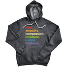 Shop 'Kindness Is' Pride Pullover Fleece | Kind Cotton-Charcoal at Ruby Joy Boutique, a Women's Clothing Store in Pickerington, Ohio