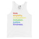 Shop 'Kindness is' Pride Classic Tank | Kind Cotton-White at Ruby Joy Boutique, a Women's Clothing Store in Pickerington, Ohio