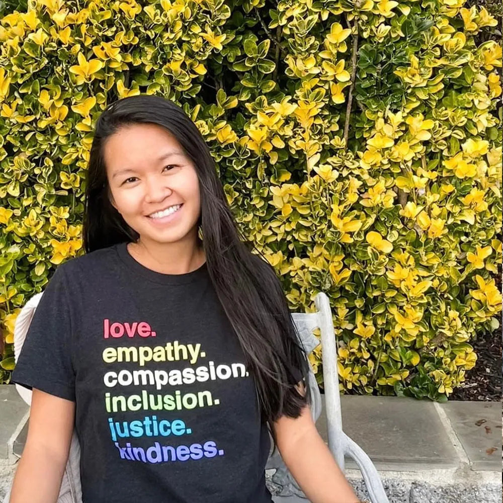 Shop 'Kindness is' Pride Classic Tee | Kind Cotton- at Ruby Joy Boutique, a Women's Clothing Store in Pickerington, Ohio