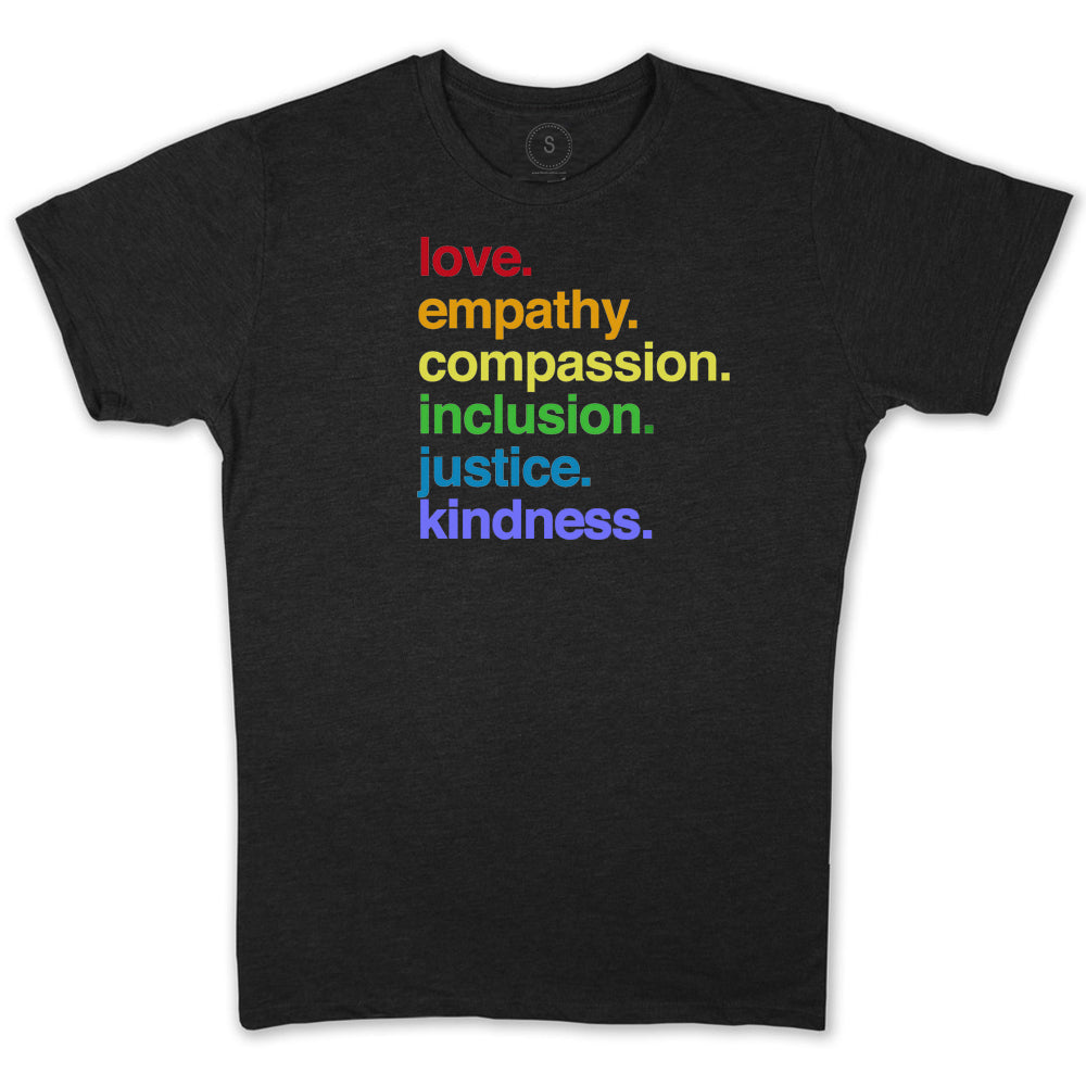 Shop 'Kindness is' Pride Classic Tee | Kind Cotton-Black at Ruby Joy Boutique, a Women's Clothing Store in Pickerington, Ohio