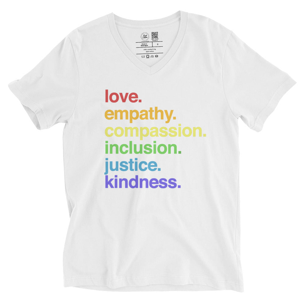 Shop 'Kindness is' Pride Classic Tee | Kind Cotton-White at Ruby Joy Boutique, a Women's Clothing Store in Pickerington, Ohio