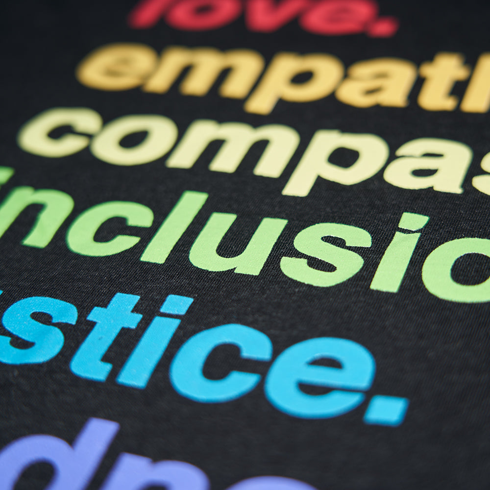 Shop 'Kindness is' Pride Classic Tee | Kind Cotton- at Ruby Joy Boutique, a Women's Clothing Store in Pickerington, Ohio