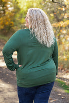 Shop Larissa Long Sleeve - Evergreen-Tops at Ruby Joy Boutique, a Women's Clothing Store in Pickerington, Ohio