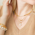 Shop Layered Quatrefoil Necklace- at Ruby Joy Boutique, a Women's Clothing Store in Pickerington, Ohio