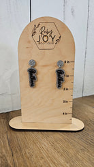 Shop Layered Script Spirit Earrings - Panthers- at Ruby Joy Boutique, a Women's Clothing Store in Pickerington, Ohio