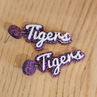 Shop Layered Script Spirit Earrings - Tigers- at Ruby Joy Boutique, a Women's Clothing Store in Pickerington, Ohio