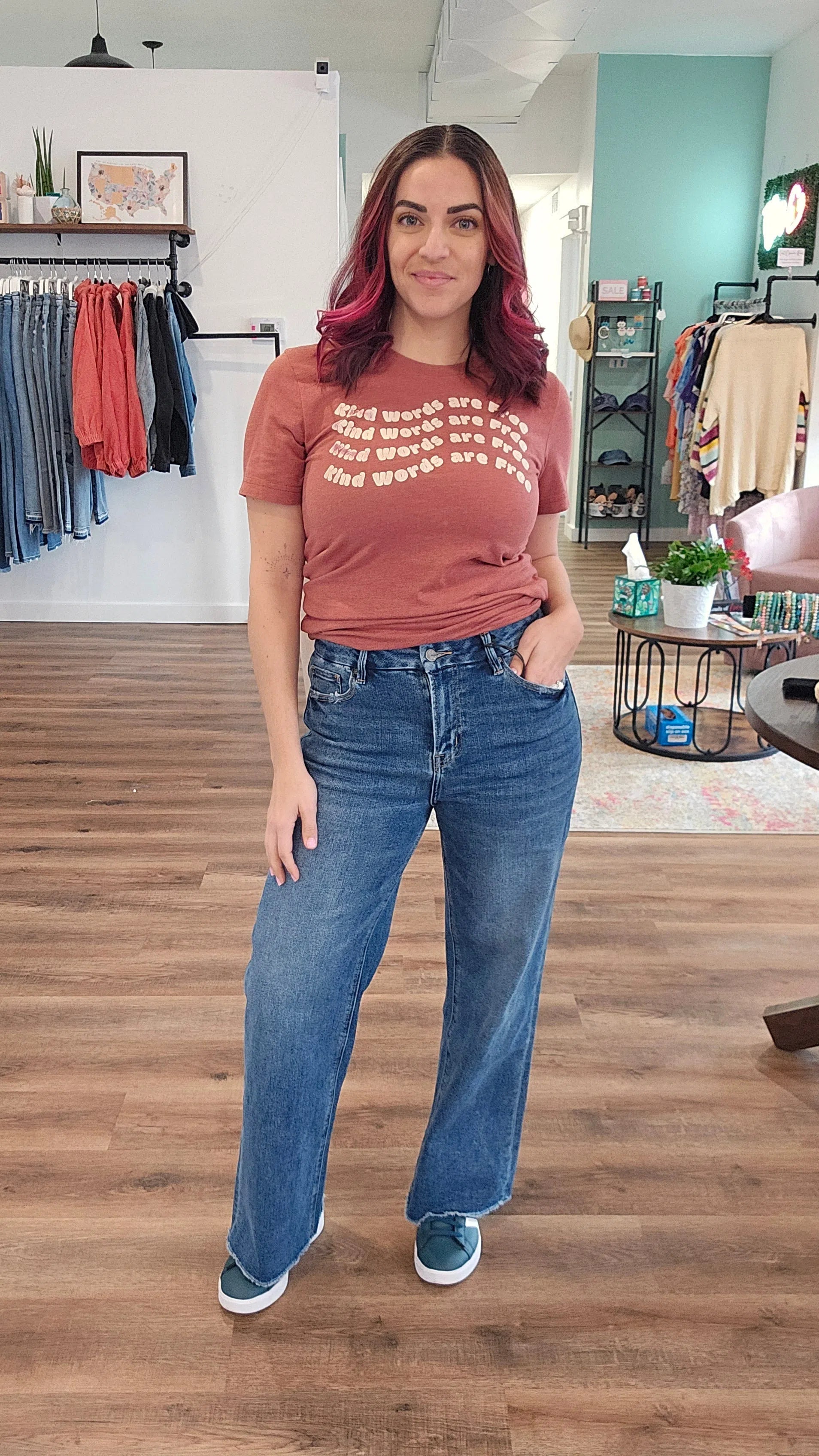 Shop Lennon Wide Leg Jeans | Mica Denim-Denim at Ruby Joy Boutique, a Women's Clothing Store in Pickerington, Ohio