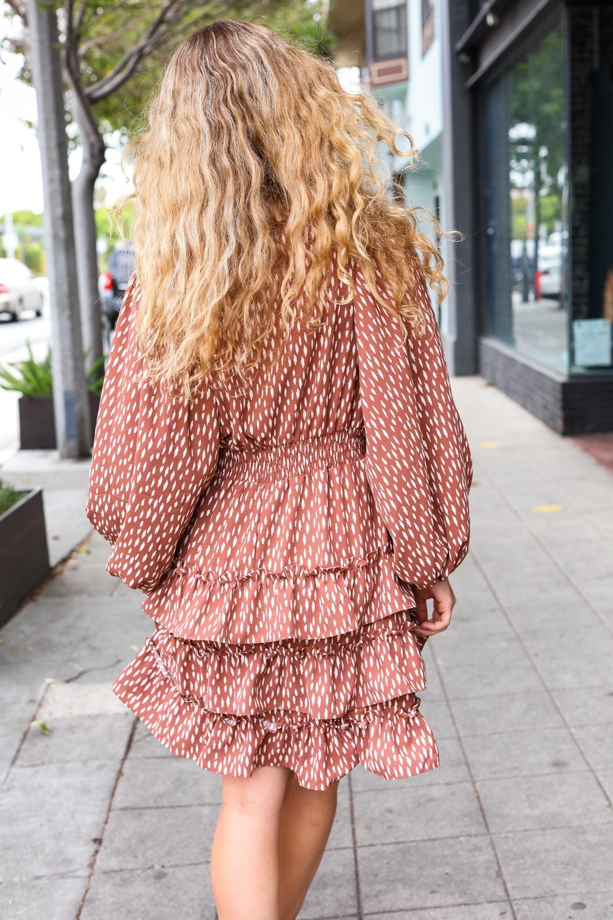 Shop Leopard Print Tiered Dress-Dresses at Ruby Joy Boutique, a Women's Clothing Store in Pickerington, Ohio