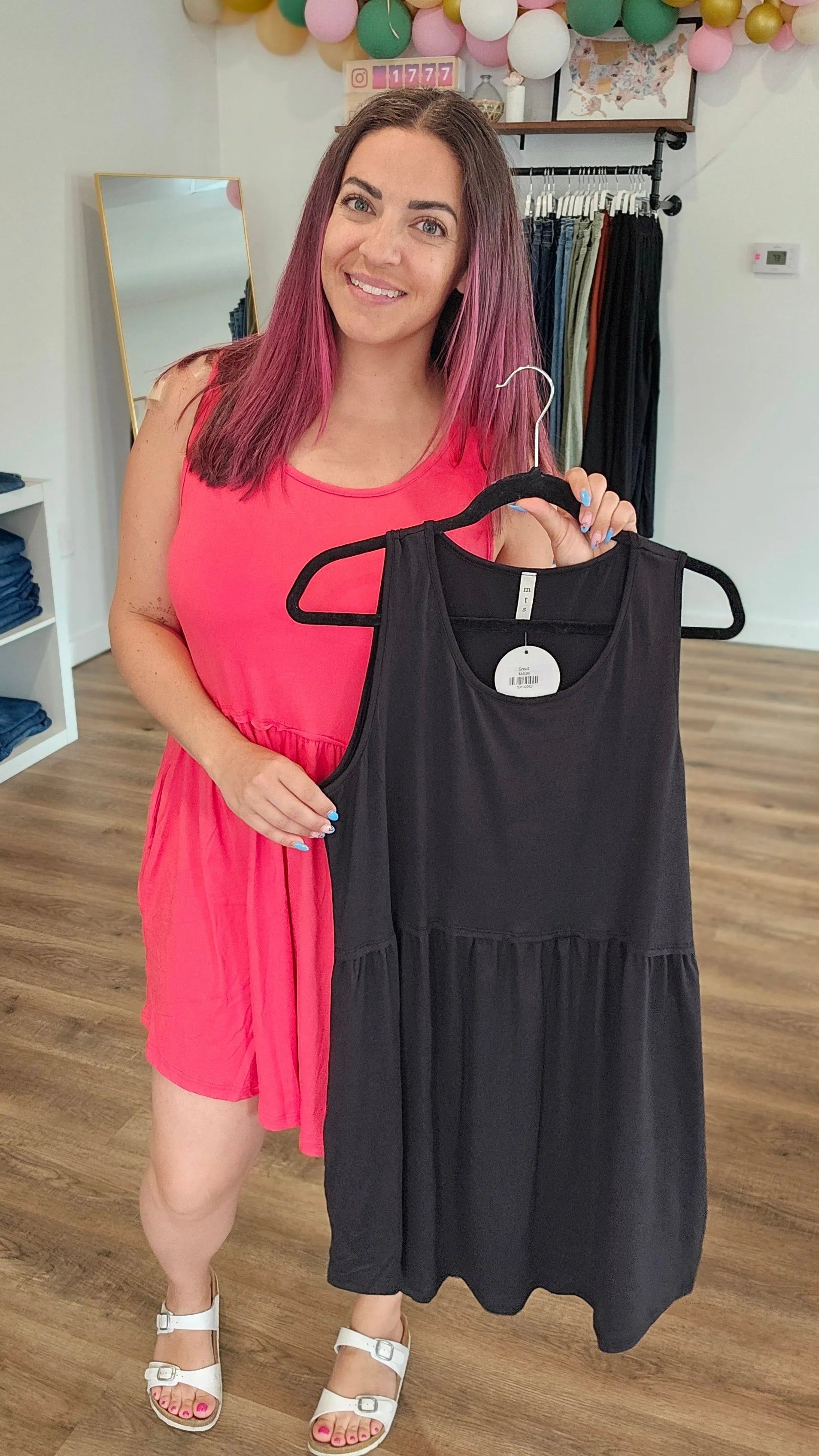 Shop Libby Babydoll Dress - Strawberry- at Ruby Joy Boutique, a Women's Clothing Store in Pickerington, Ohio