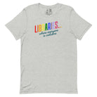 Shop Libraries Where Everyone is Welcome Classic Tee | Kind Cotton-Heather Grey at Ruby Joy Boutique, a Women's Clothing Store in Pickerington, Ohio