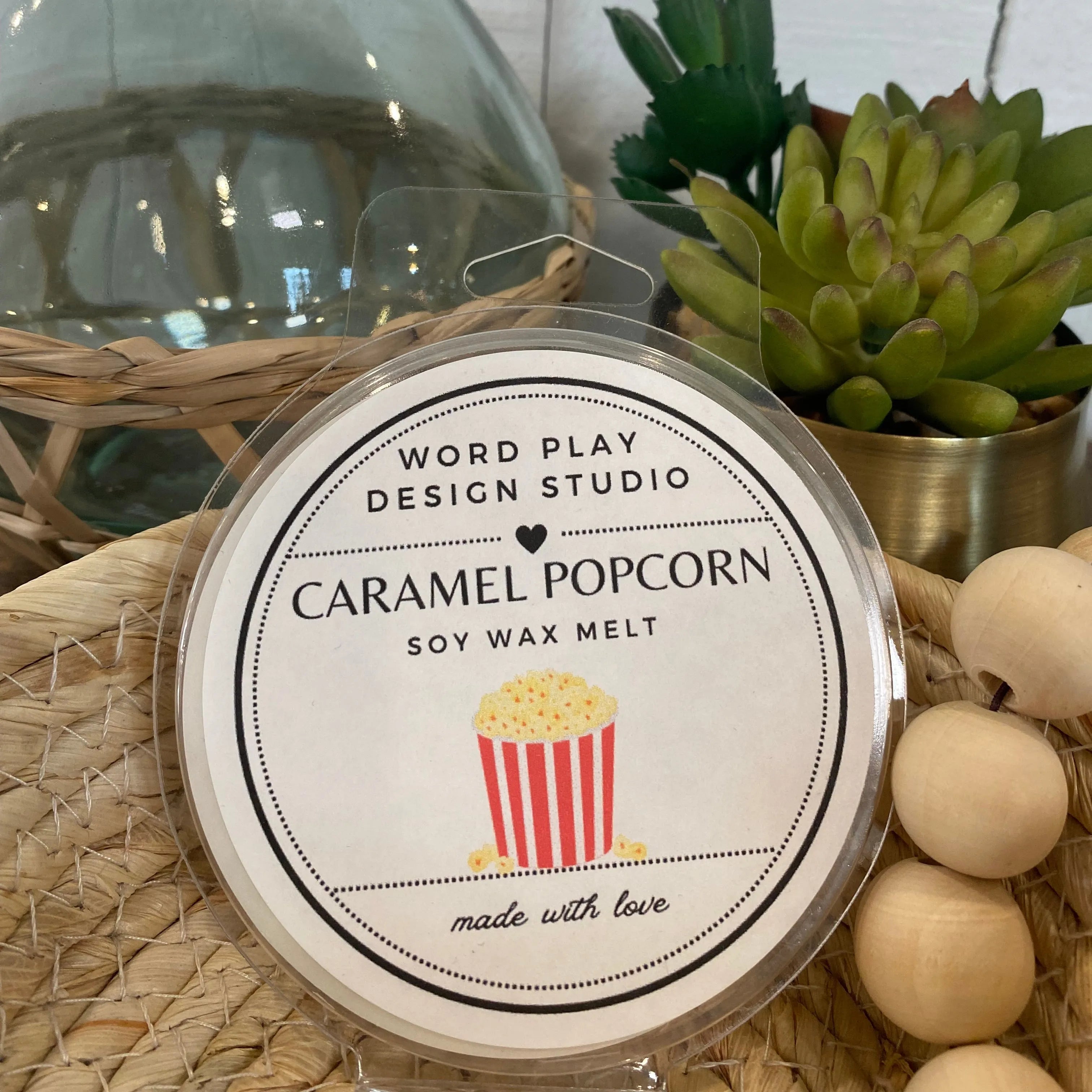 Shop Locally Poured Soy Wax Melts - Cozy Collection-Caramel Popcorn at Ruby Joy Boutique, a Women's Clothing Store in Pickerington, Ohio