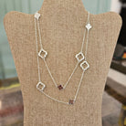 Shop Long Clover Accent Necklace-Necklaces at Ruby Joy Boutique, a Women's Clothing Store in Pickerington, Ohio