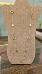 Shop Long Clover Accent Necklace-Necklaces at Ruby Joy Boutique, a Women's Clothing Store in Pickerington, Ohio