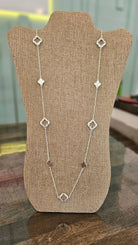 Shop Long Clover Accent Necklace-Necklaces at Ruby Joy Boutique, a Women's Clothing Store in Pickerington, Ohio