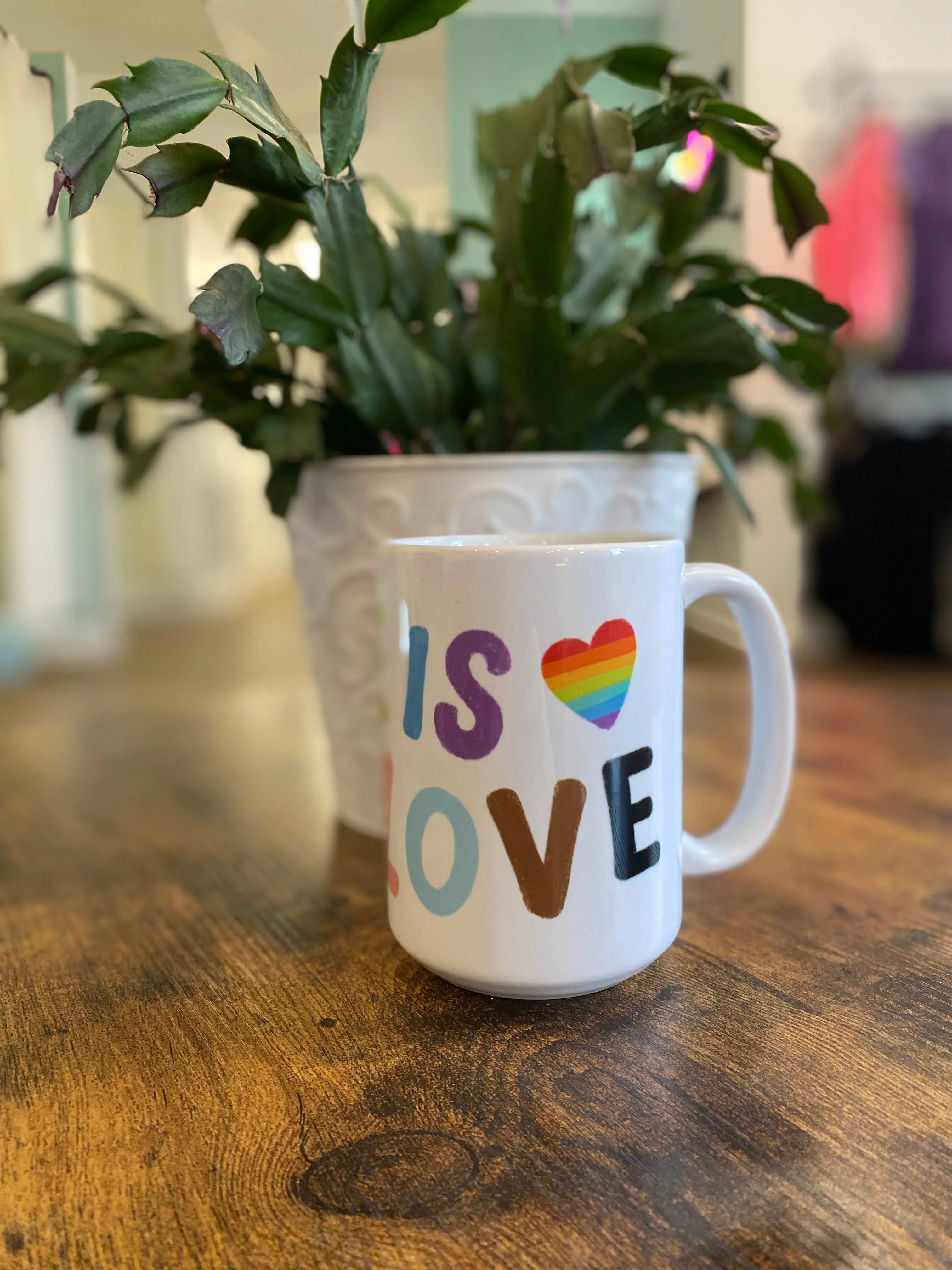 Shop Love Is Love | Ceramic Coffee Mug 15oz- at Ruby Joy Boutique, a Women's Clothing Store in Pickerington, Ohio