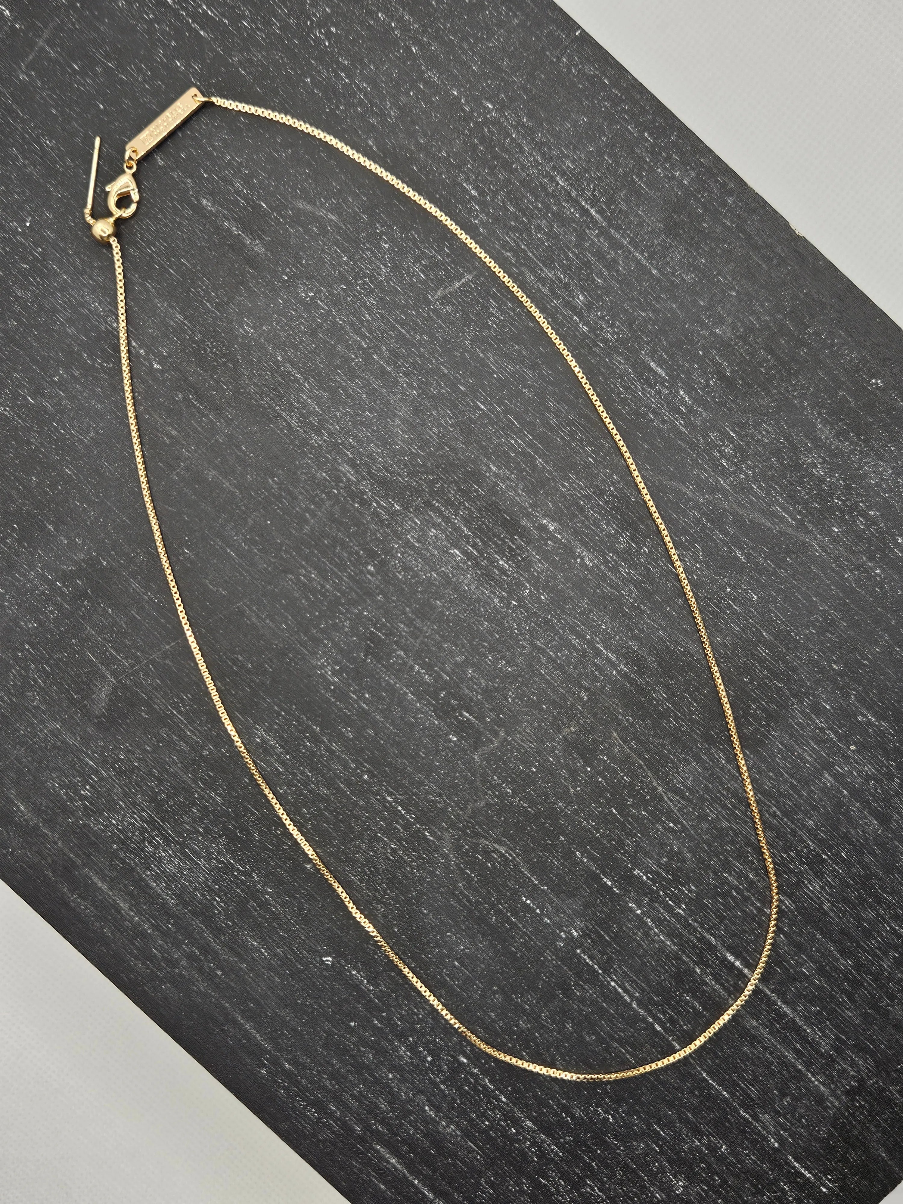 Shop Luxe Adjustable Box Chain Necklace- at Ruby Joy Boutique, a Women's Clothing Store in Pickerington, Ohio