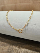 Shop Luxe Clasp Charm Necklace- at Ruby Joy Boutique, a Women's Clothing Store in Pickerington, Ohio