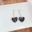 Shop Mina Heart Earrings - Black- at Ruby Joy Boutique, a Women's Clothing Store in Pickerington, Ohio