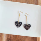 Shop Mina Heart Earrings - Black- at Ruby Joy Boutique, a Women's Clothing Store in Pickerington, Ohio