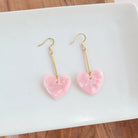 Shop Mina Heart Earrings - Pink- at Ruby Joy Boutique, a Women's Clothing Store in Pickerington, Ohio