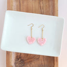 Shop Mina Heart Earrings - Pink- at Ruby Joy Boutique, a Women's Clothing Store in Pickerington, Ohio