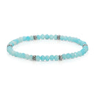 Shop Mini Crystal Bracelets | Silver and Gold Mix-Blue White Tie Dye Silver at Ruby Joy Boutique, a Women's Clothing Store in Pickerington, Ohio