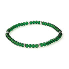 Shop Mini Crystal Bracelets | Silver and Gold Mix-Emerald Green Silver at Ruby Joy Boutique, a Women's Clothing Store in Pickerington, Ohio