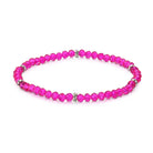 Shop Mini Crystal Bracelets | Silver and Gold Mix-Hot Pink Silver at Ruby Joy Boutique, a Women's Clothing Store in Pickerington, Ohio