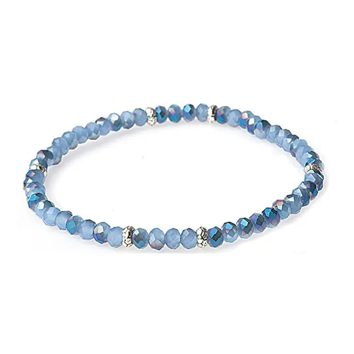 Shop Mini Crystal Bracelets | Silver and Gold Mix-Twilight Sky Silver at Ruby Joy Boutique, a Women's Clothing Store in Pickerington, Ohio