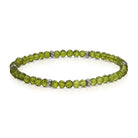 Shop Mini Crystal Bracelets | Silver and Gold Mix-Peridot Gold at Ruby Joy Boutique, a Women's Clothing Store in Pickerington, Ohio