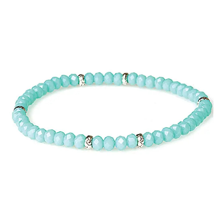 Shop Mini Crystal Bracelets | Silver and Gold Mix-Sea Mist Silver at Ruby Joy Boutique, a Women's Clothing Store in Pickerington, Ohio