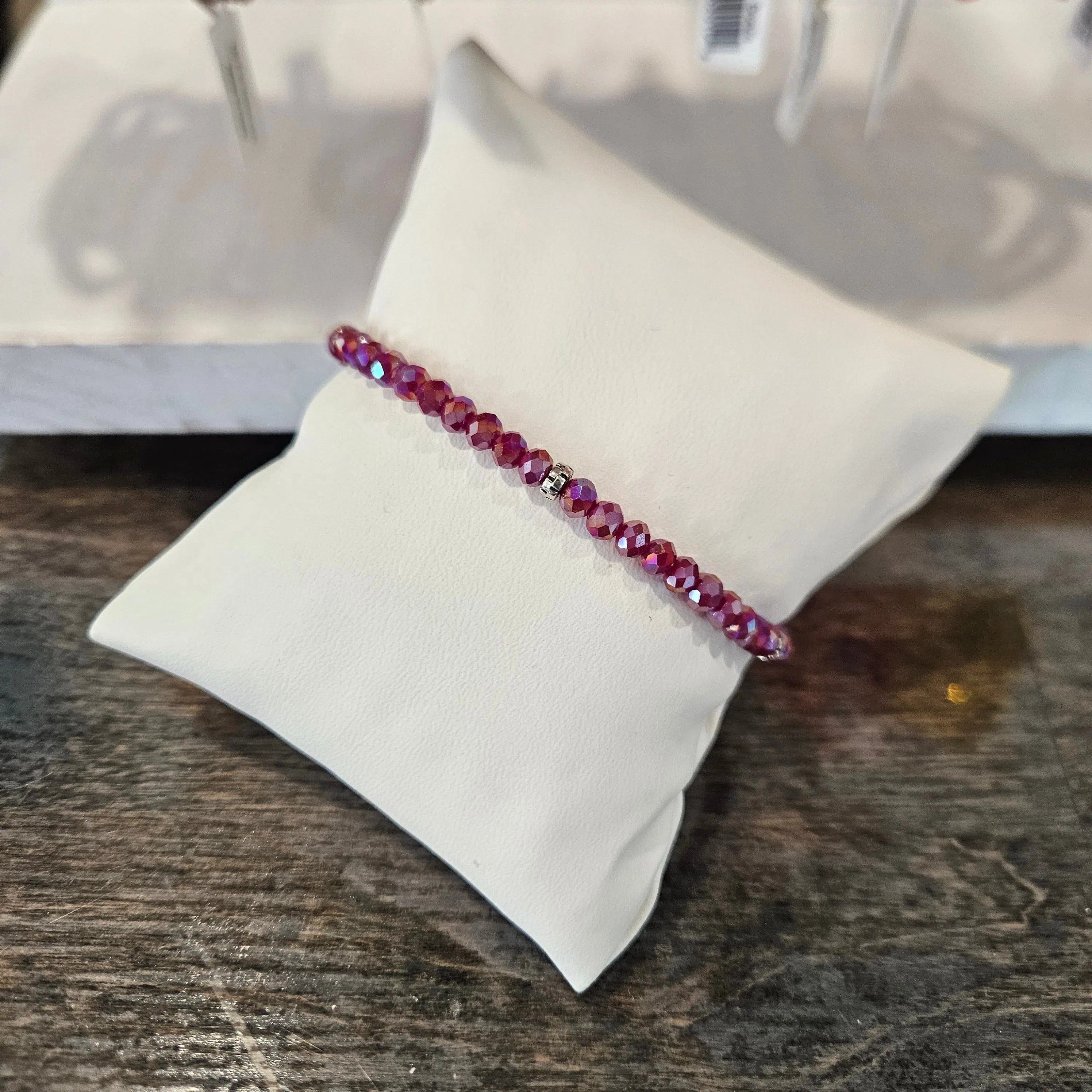 Shop Mini Crystal Bracelets | Silver and Gold Mix-Cranberry Silver at Ruby Joy Boutique, a Women's Clothing Store in Pickerington, Ohio