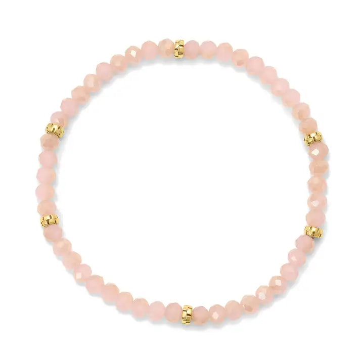 Shop Mini Crystal Bracelets | Silver and Gold Mix-Blush Gold at Ruby Joy Boutique, a Women's Clothing Store in Pickerington, Ohio