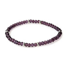 Shop Mini Crystal Bracelets | Silver and Gold Mix-Amethyst Silver at Ruby Joy Boutique, a Women's Clothing Store in Pickerington, Ohio