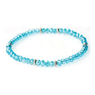 Shop Mini Crystal Bracelets | Silver and Gold Mix-Aqua Silver at Ruby Joy Boutique, a Women's Clothing Store in Pickerington, Ohio