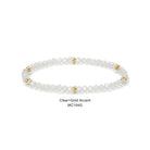 Shop Mini Crystal Stretch Bracelets | Assorted Colors-Crystal Clear Gold at Ruby Joy Boutique, a Women's Clothing Store in Pickerington, Ohio