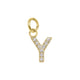 Shop Mini Pave Initial Charms-Charms at Ruby Joy Boutique, a Women's Clothing Store in Pickerington, Ohio