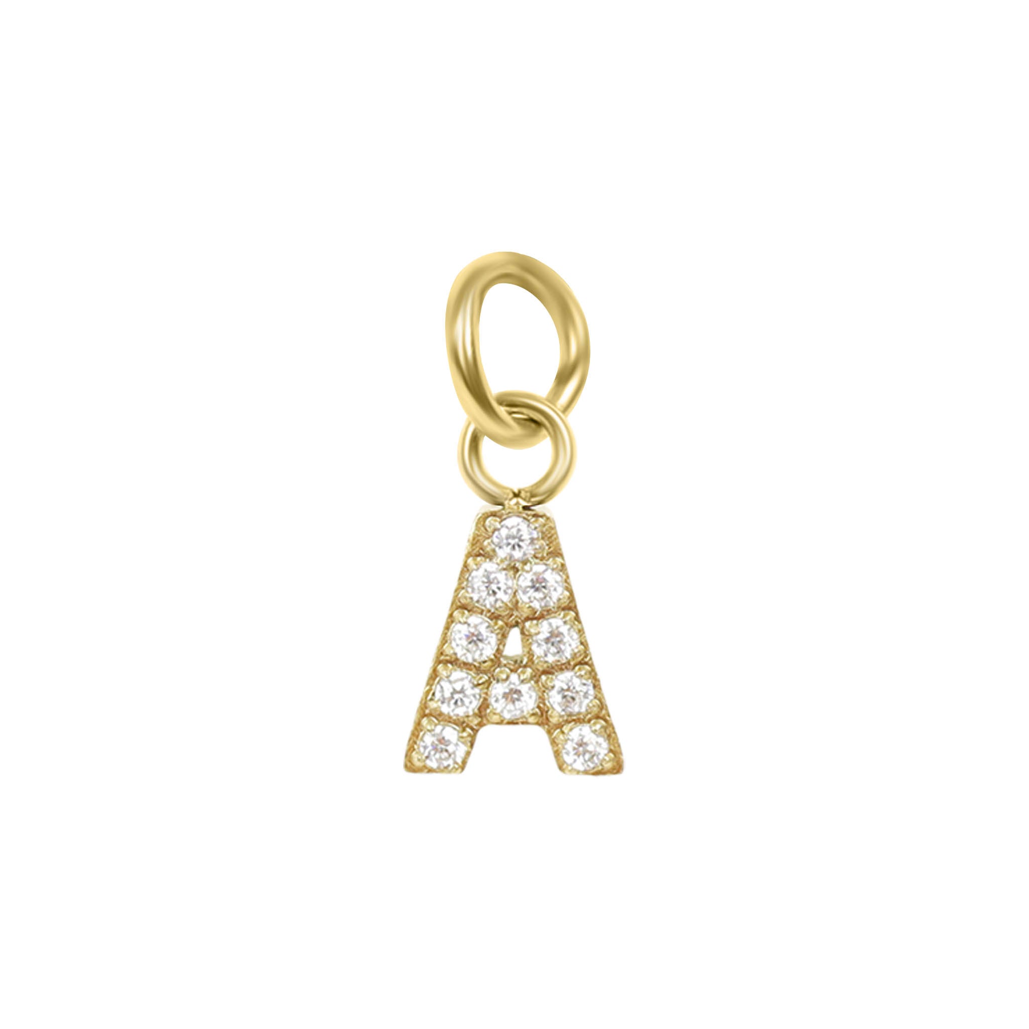 Shop Mini Pave Initial Charms-Charms at Ruby Joy Boutique, a Women's Clothing Store in Pickerington, Ohio