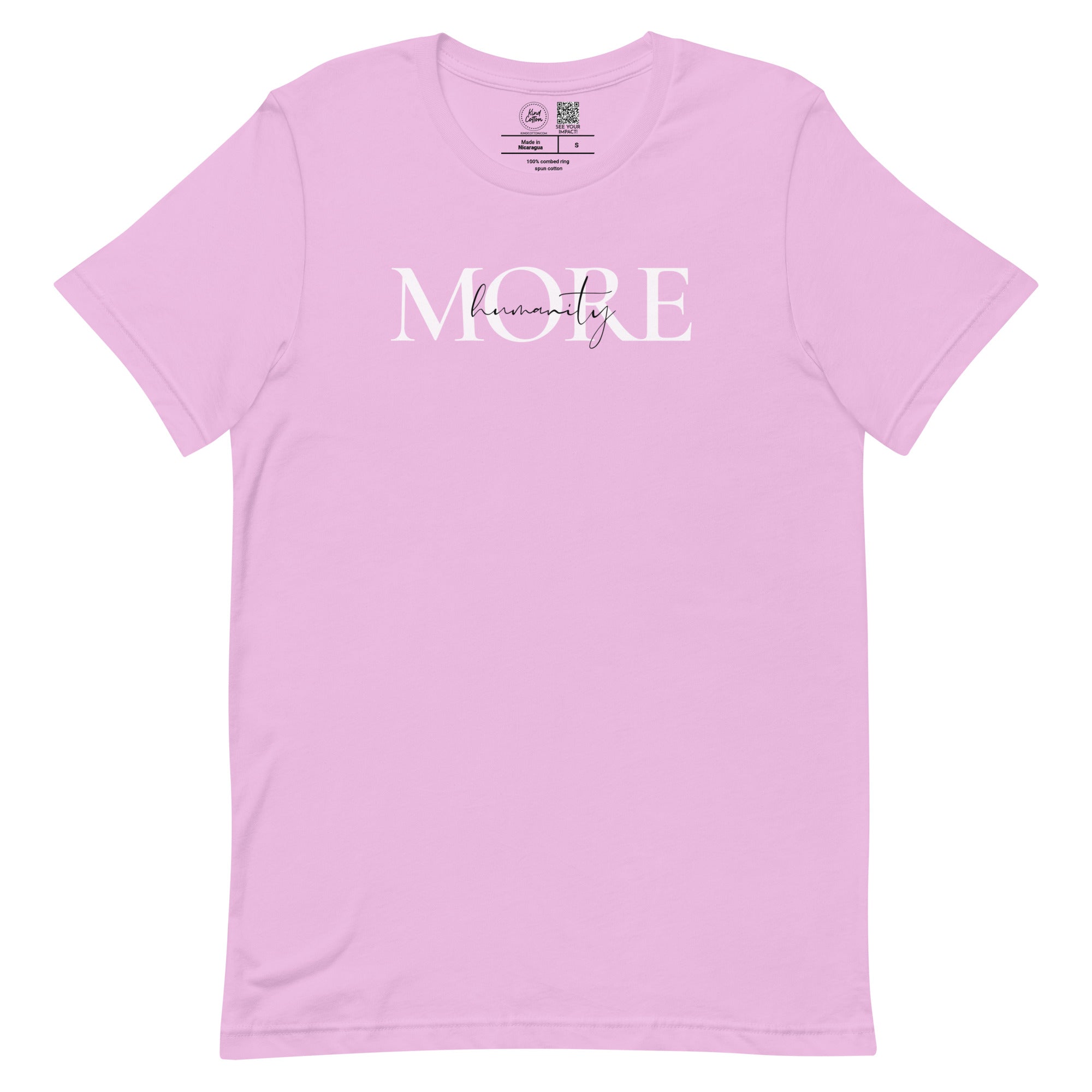 Shop More Humanity Classic Tee-Pink at Ruby Joy Boutique, a Women's Clothing Store in Pickerington, Ohio