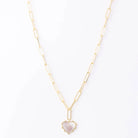 Shop Natalia Pearl Heart Charm Necklace- at Ruby Joy Boutique, a Women's Clothing Store in Pickerington, Ohio