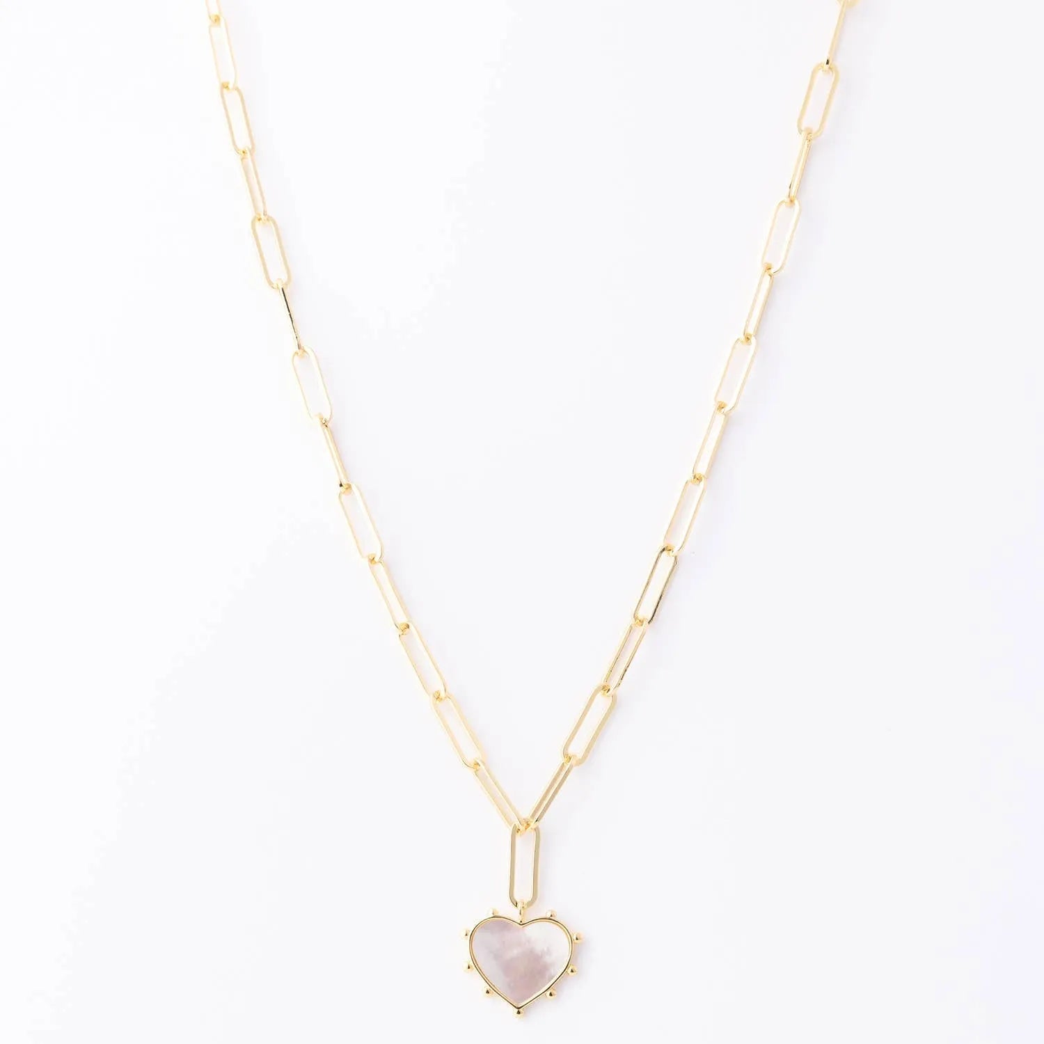 Shop Natalia Pearl Heart Charm Necklace- at Ruby Joy Boutique, a Women's Clothing Store in Pickerington, Ohio