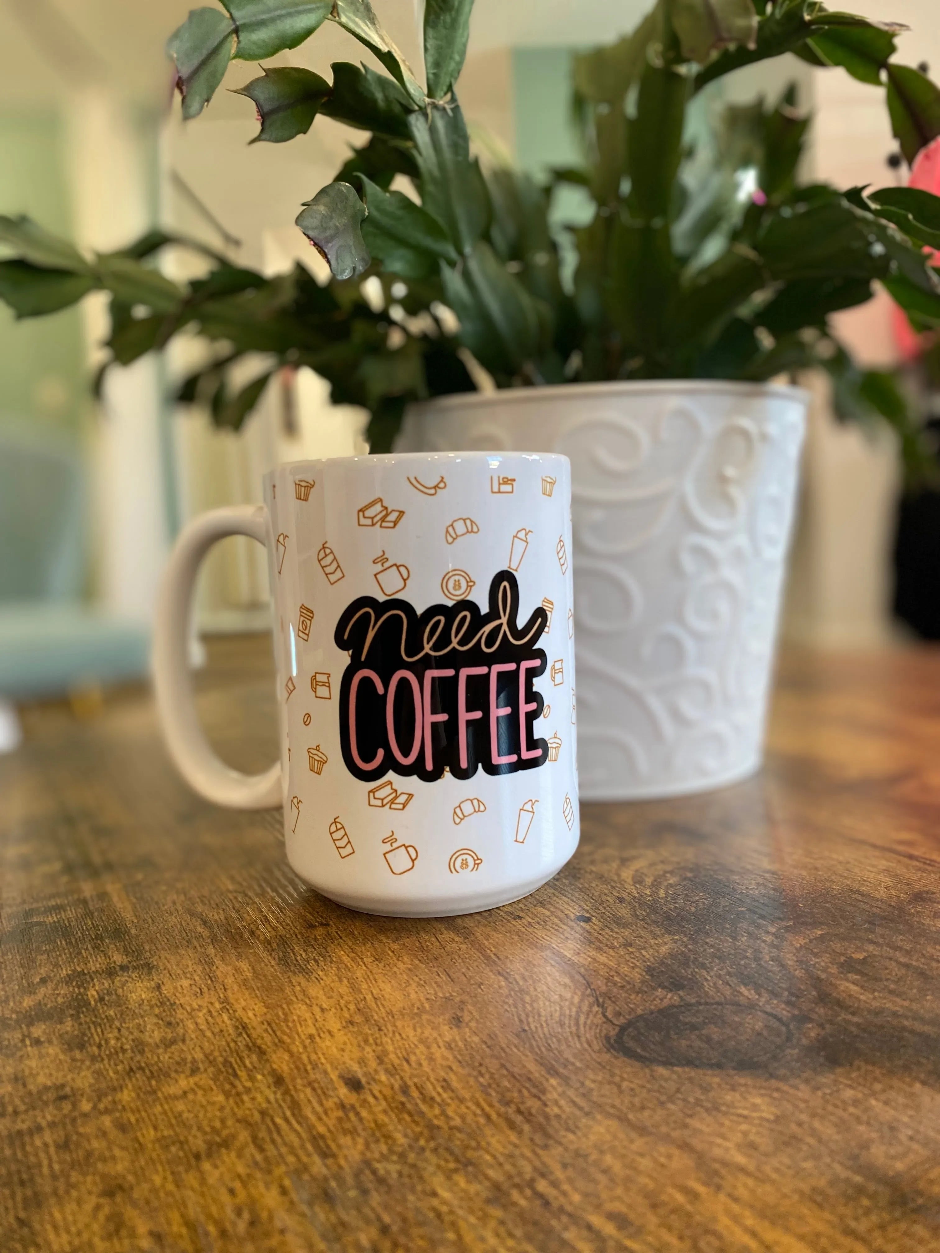 Shop Need Coffee | Ceramic Coffee Mug 15oz- at Ruby Joy Boutique, a Women's Clothing Store in Pickerington, Ohio