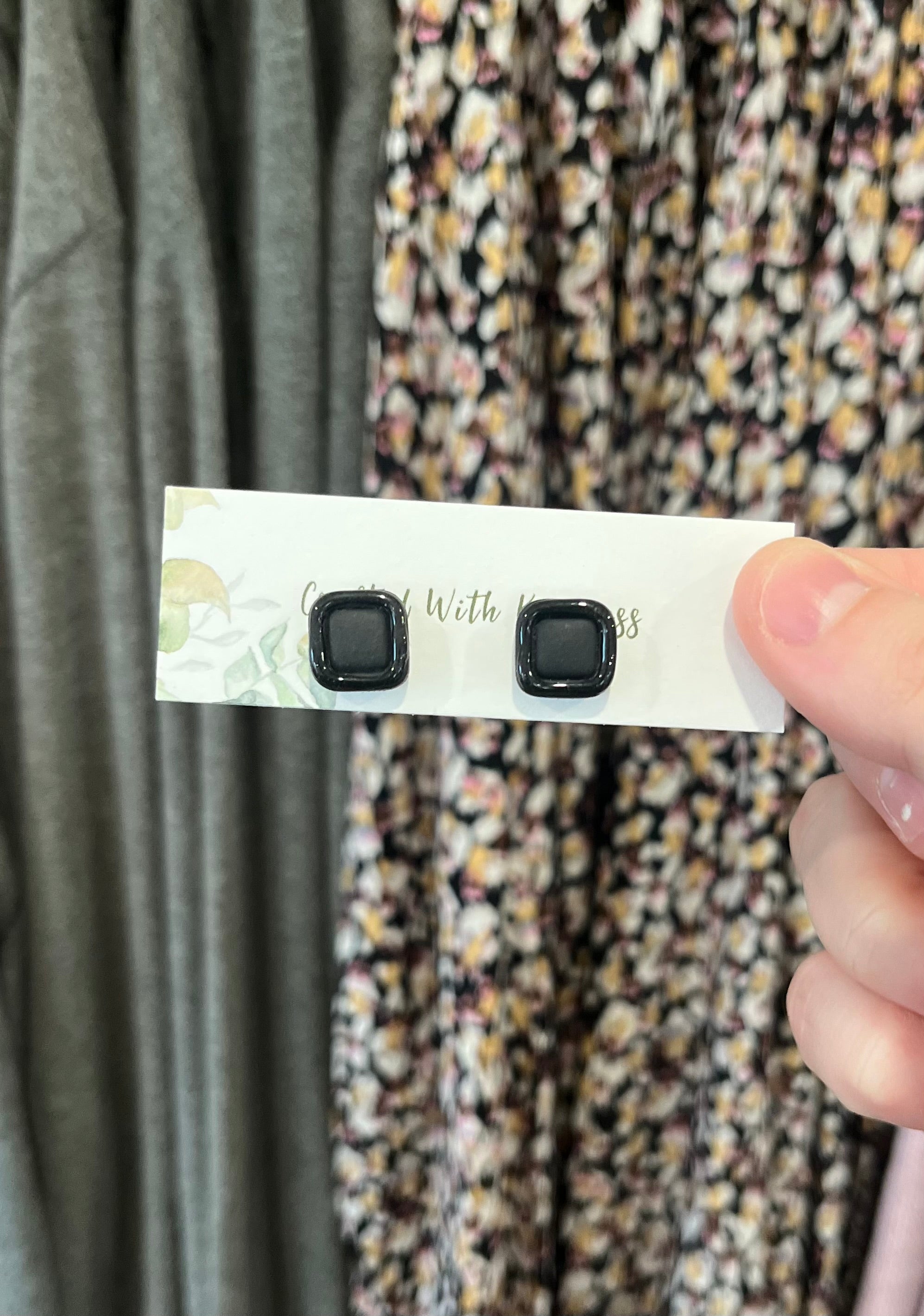 Shop Neutral Square Stud Earrings-Earrings at Ruby Joy Boutique, a Women's Clothing Store in Pickerington, Ohio