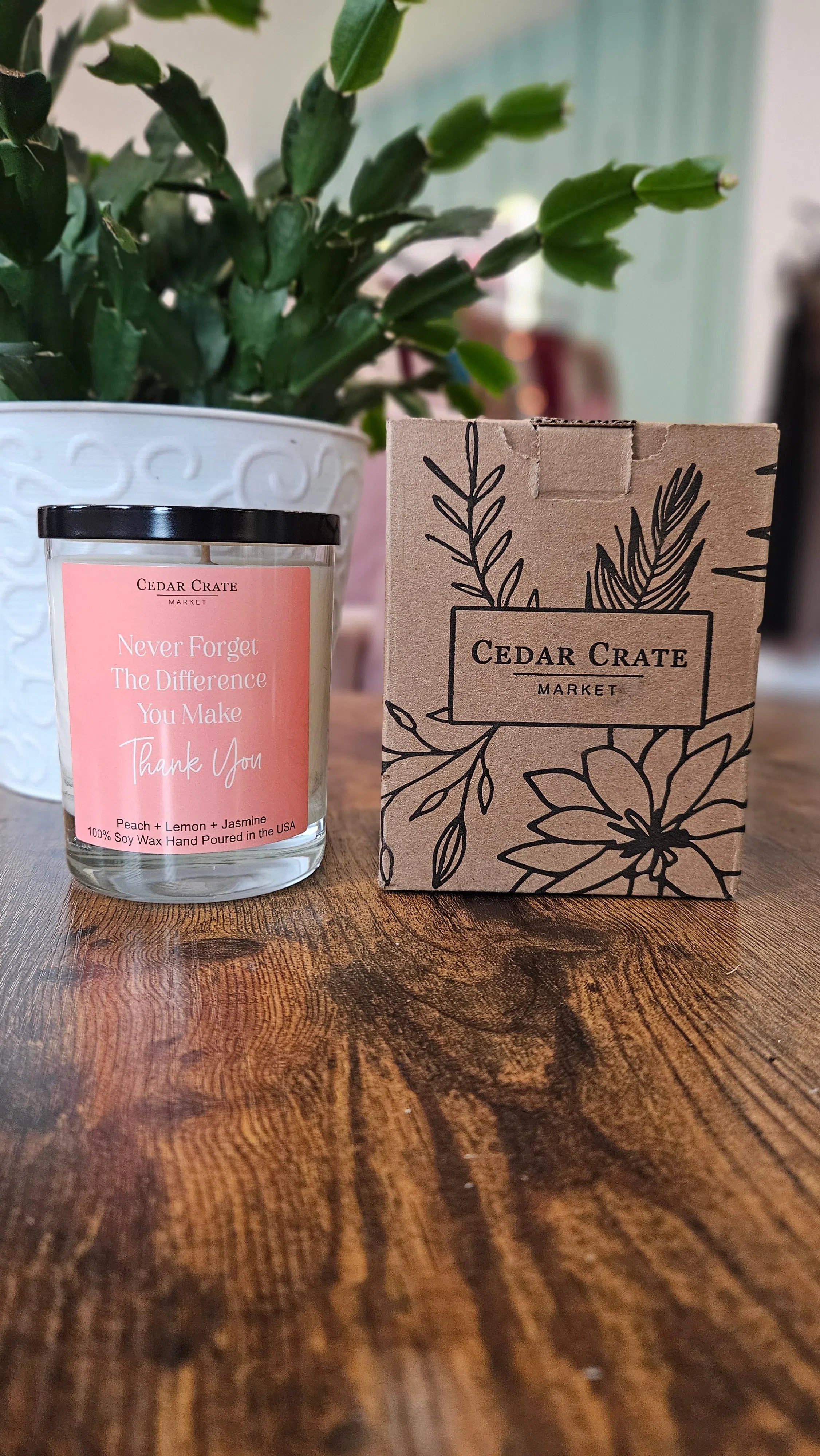 Shop Never Forget The Difference You Make | Peach, Lemon, Jasmine-Candles at Ruby Joy Boutique, a Women's Clothing Store in Pickerington, Ohio