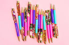 Shop "Never Let Anyone Dull Your Sparkle" Confetti Pen-Stationary at Ruby Joy Boutique, a Women's Clothing Store in Pickerington, Ohio
