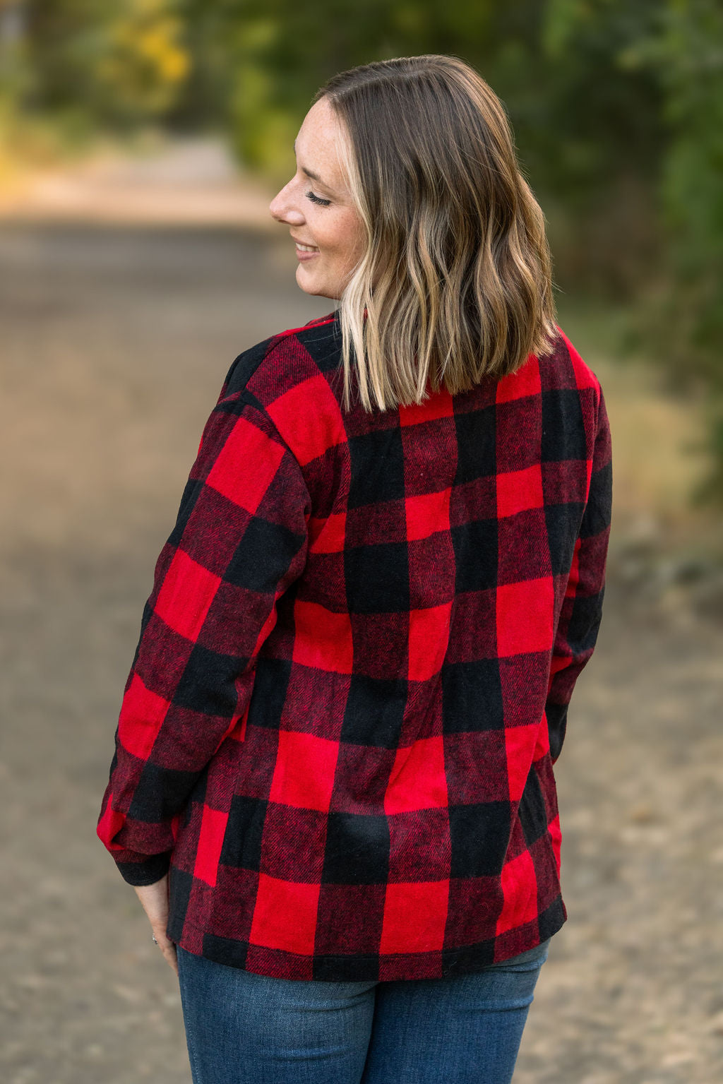 Shop Norah Plaid Shacket - Buffalo Plaid-Coats & Jackets at Ruby Joy Boutique, a Women's Clothing Store in Pickerington, Ohio