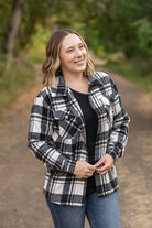 Shop Norah Plaid Shacket - Ivory and Black- at Ruby Joy Boutique, a Women's Clothing Store in Pickerington, Ohio